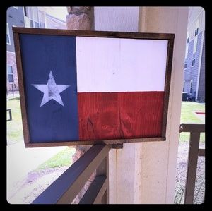 Home made rustic Texas flag